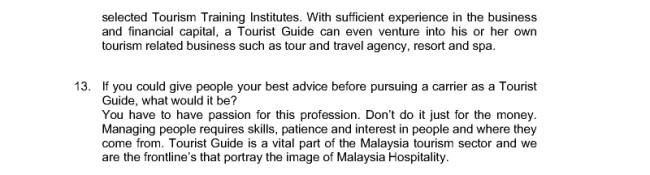 Career Guidance As A Tourist Guide